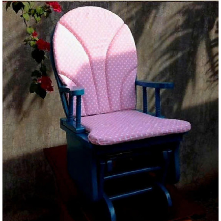 Ghế Lắc Trẻ Em - Màu Xanh : Nệm Ghế Chấm Bi